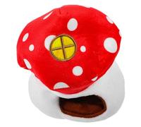 Amosfun Warm Hamster House Warm Hamster House Hideout Safe Secluded Cotton Mushroom Shape Cage Nest for Small Pets Small Pets Everyday Life