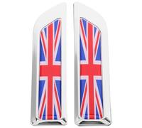 Amosfun Weather Resistant Alloy Car Side Badge Stickers with Epoxy Finish Universal Compatibility for Car Front Grille and Trunk Sturdy Trim Stickers