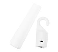 Amosfun White Alloy Blind Tilt Wand Hook Handle Rust-Resistant Metal Replacement Parts with Easy-Install Grip for Window Curtains Versatile Curtain Rod Holder Accessory