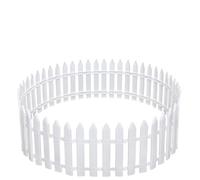 Amosfun White Plastic Picket Fence Christmas Trees Decorating for Xmas Tree Home Wedding Festive Party, Pack of 25