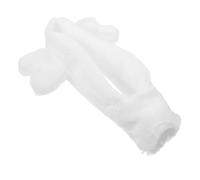 Amosfun White Plush Cover for Light Wand LED Light Stick, Short Plush Material with Multi Mode Changes and Repeated Use Function, Protective Sleeve for Concert and Party Event Cheering