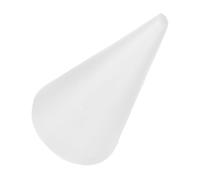 Amosfun White Polystyrene Foam Cones for Crafts, Versatile Cone Shaped Foam Base Compatible Paints, Glitters and Embellishments, for DIY Projects and Christmas Tree Decorations