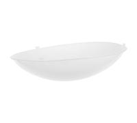 Amosfun White Round Plastic Ceiling Light Shade Cover Replacement for Bedroom and Hallway, Flush Mount Lampshade with Easy Installation and Space Saving Design, 26cm Diameter