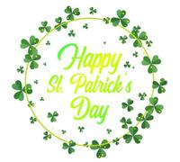 Amosfun Window Sticker Set St. Patrick's Day Decor Four Leaf Trefoil Stickers PVC Material Party Decorations for Glass