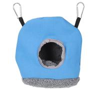 Amosfun Winter Bird House Cotton Nest for Little Birds and Parrots, Simple and Elegant Blue Hanging Nest Box Providing A Sheltered Warm Place for Balcony Or Windowsill
