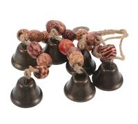 Amosfun Witch Wind Chimes Hanging Wind Bell with Soothing Tones and Weather Resistant Metal and Jute Rope, Retro Style Door Handle Ornament for Garden Gates and Party Ambiance Halloween