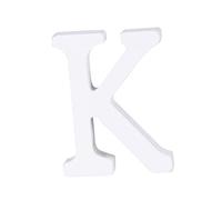 Amosfun Wood Letter K Home Decor DIY Alphabet Ornament for Wedding Party Birthday Crafted from Quality Letters Wood for Housewarming Party Decorations and Home Wall Decor