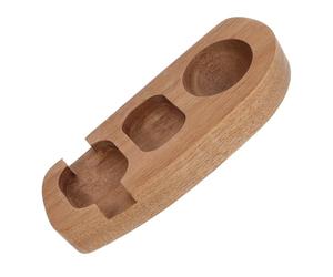 Amosfun Wooden Chicken Egg Stand with Elegant Design, Securely Holds Eggs and Easy Maintenance, for Kitchen Countertop Display and Serving