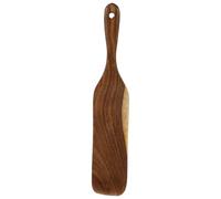 Amosfun Wooden Cooking Shovel with Long Handle for Kitchen Utensils, Smooth Edges and Hanging Hole, Practical Wood Spatula for Cooking and Stirring Wok