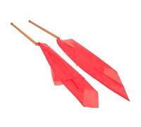Amosfun Wooden Drumsticks for Drum Practice, 24x1.5x1.6cm Jujube Wood Snare Sticks for Beginners, Educational Percussion Sticks with Cloth Tips for Youth Drummers and Music Courses