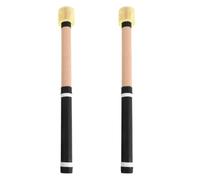 Amosfun Wooden Drumsticks with Anti-slip White Plastic Tip Steel Tongue Drum Mallets for Jazz Music Education and Professional Percussion Performance