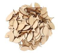 Amosfun Wooden Fish Cutouts 50Pcs Solid Plank Basswood Unfinished Craft Shapes for Sea Themed Bedroom Accessories and DIY Projects