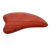 Amosfun Wooden Heart-Shaped Gua Sha Board for Face, Neck, and Back Massage, Natural Red Sandalwood Scraping Tool for Meridian Therapy and Full Body Acupressure