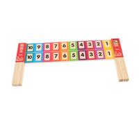 Amosfun Wooden Math Ruler Educational Subtraction Tool for Kindergarten Learning Composition Aid Enhancing Arithmetic Skills and Mathematical Thinking