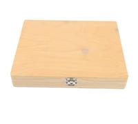 Amosfun Wooden Microscope Slide Storage Box Plated Clasp Compartments and Content Practical Holder for Standard Slides Suitable for Lab and Teaching Use