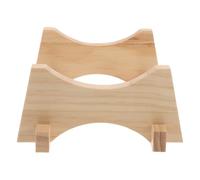 Amosfun Wooden Stand for Oak Aging Barrel with Stable Barrel Support and Elegant Rustic Design, Sturdy Wood Material Holder for Whiskey Container and Beverage Servers, for Bar and Beverage
