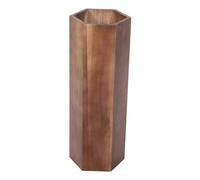 Amosfun Wooden Umbrella Stand, 50cm Height Umbrella Organizer for Hallway, Freestanding Parasol Bucket Holder for Indoor Outdoor, 18x18cm Opening