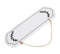 Amosfun Wooden Writable Hanging Plaque Blank Wood Signboard Craft Wood Plank DIY Decor Rustic Wall Hanging Sign for Home and Office