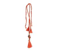 Amosfun Woven Cotton Rope Hanging Decoration with Tassels Natural Macrame Ornament for Home and Car Wall Rustic Boho Style Window Accent for Living Bedroom Office