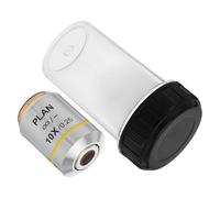Amosfun X Microscope Objective Lens Replacement for Biological Microscopes, Copper Material with Enhanced Contrast and Secure Noncontact Usage, for Lab and Analysis Applications