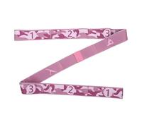 Amosfun Yoga Stretching Belt Resistance Band for Bodybuilding and Pilates, Portable Multipurpose Elastic Fitness Exercise Band with Digital Markings, Camouflage Pink for Yoga Training