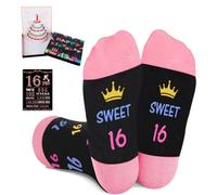Amosking 16th Birthday Gifts Girl, Socks for 16 Year Old Teen, 3D Pop Up Birthday Card, Sweet 16 Poster, Sweet 16 Gifts for Girls