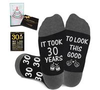 Amosking 30th Birthday Gifts for Men, Socks for 30 Year Old Man, 3D Pop Up Greeting Card, Poster Anniversary Card, Mens 30th Birthday Gifts