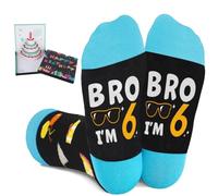 Amosking 6 Year Old Gifts for Boys, Socks for 6 Year Old Boys, 3D Pop Up Birthday Card, 6th Birthday Gifts