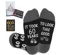 Amosking 60th Birthday Gifts for Men, Socks for 60 Year Old Man, 3D Pop Up Greeting Card, Poster Anniversary Card, Mens 60th Birthday Gifts