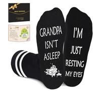 Amosking Grandad Gifts, Funny Socks with A Greeting Card and A Gift Box, Perfect for Grandad Birthday Gifts, Grandparents Day, Father's Day, Christmas