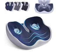 Amotee Outfany Ergoseat, Hilipert Ergoseat, Hilipert Memory Foam Seat Cushion, Libiyi Outfany Ergoseat, Ergonomic Memory Foam U-Shaped Seat Cushion for Long Sitting Office Staffs, Car Drivers (Navy)