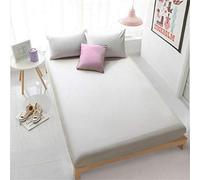 Amour Càlin Bedding Fitted Sheet Soft Easycare & Clean | SuperKing Bed Fitted Sheet | Percale Quality | Silver Grey | Long Lasting Polycotton Bedding