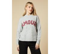 Amour Jumper Dorothy Perkins Grey Marl S