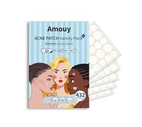 Amouy Acne Pimple Patch- 2 Sizes 432 Dots Thin & Thick Hydrocolloid Patches for Face with Witch Hazel, Tea Tree & Calendula Oil, Extra Adhesion Pimple Patches for Face Zit Patch Acne Dots