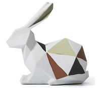 Amoy-Art Rabbit Statue Figurine Animal Sculpture Decor Animals Modern Interior Living Room Arts Gift