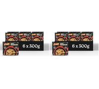 Amoy Straight to Wok Medium Noodles, 2 x 150 g (Pack of 12)