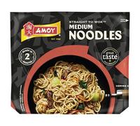 Amoy Straight to Wok Medium Noodles, 2 x 150g