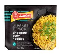 Amoy Straight to Wok Singapore Curry Noodles, 2 x 150 g (Pack of 6)