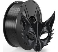 Amoybaby Black Silk Pla Filament 1.75mm 1kg,High Precision Dimensional Accuracy +/- 0.03mm,High Strength and Tangle-Free 3D Printing Materials for Most FDM 3D Printers (2.2lbs)