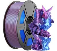 Amoybaby Blue Rose Red Dual Colors Silk Pla Filament 1.75mm 1kg(2.2lbs), +/- 0.03mm,Tangle-Free & Moisture-Proof Packaging, High Speed 3D Printing Materials for Most FDM 3D Printers