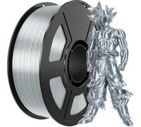 Amoybaby Silver Silk Pla Filament 1.75mm 1kg,High Precision Dimensional Accuracy +/- 0.03mm,High Strength and Tangle-Free 3D Printing Materials for Most FDM 3D Printers (2.2lbs)