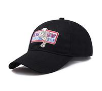 AMOYER Adjustable Baseball Cap Bubba Gump Shrimp Embroidered Snapback Hats Sports Sun Hat (Black)
