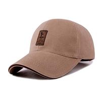 AMOYER Classic Cotton Baseball Caps Hats for Men Women Adjustable Outdoor Sports Plain Hat(Brown)
