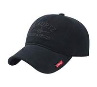 AMOYER Unisex Cotton Classic Baseball Cap Adjustable Letters Embroidery Dad Hat Sports Golf Cap for Man Women Black