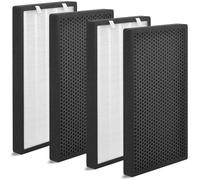 AMOYFILTER HSP003 Replacement Filter Compatible with Hathaspace Air Puri-Fier Filters HSP003, 2 in 1 Premium HSP003 Filter for Cleaning the Air in Large Rooms, Making It More Efficient, Pack of 4