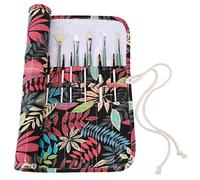 Amoyie Paint Brush Holders, Fabric Roller Bag for Acrylic Oil Watercolor Gouache Art Brush, 22 Holes, Colorful