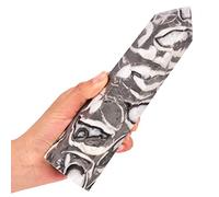 AMOYSTONE Large Stone Obelisk Tower Thousand Eye Jasper Healing Crystal Point Wand Gray Crystal Decor Reiki 2.2-2.6 LBS