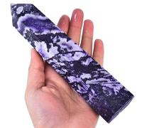 AMOYSTONE Tower of purple moss stone, agate, obelisk, healing stone, mountain sting and reiki, healing gifts, 1-1 pound