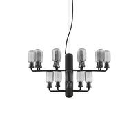 Amp Chandelier Small Smoke-coloured & Black