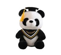 Amp Draw Meter Graduation Memorial Toy Doctor Scarf Panda Doll Scarf Panda Toy Graduation Decoration For Season Emotion Dolls (Yellow, A)